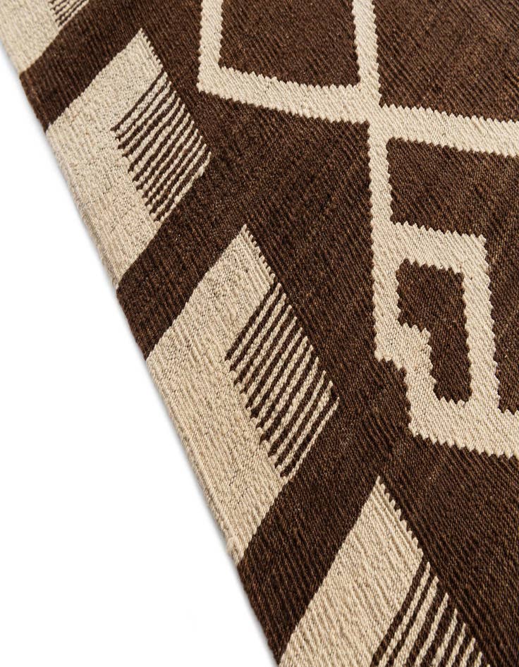 Detail image of  8' 8 x 11' 7  Hand Woven Kilim Modern Wool Rug