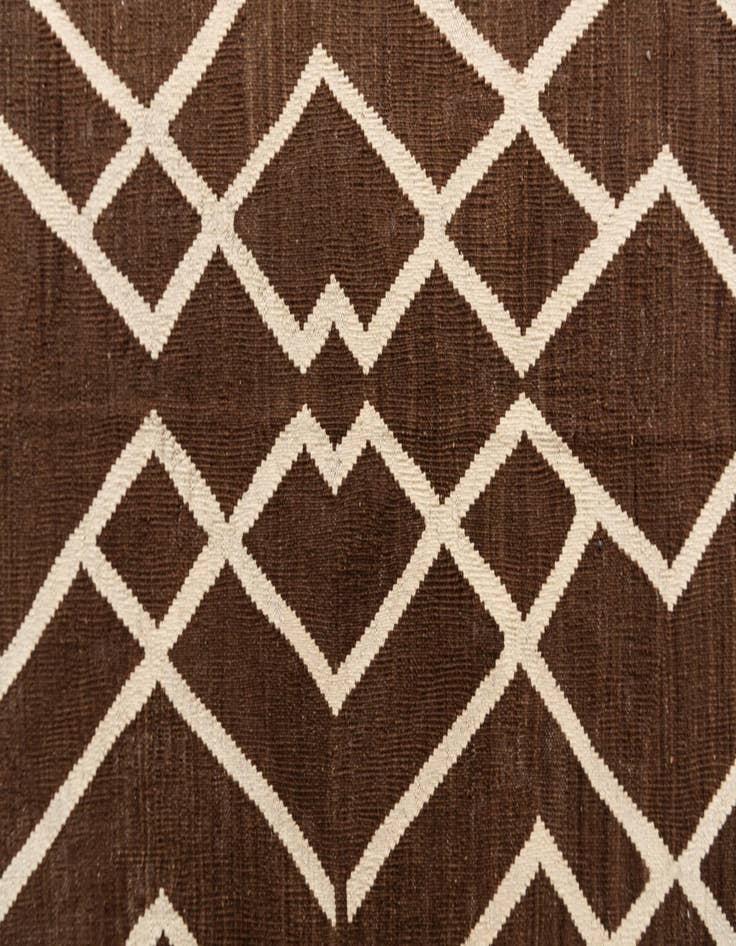 Detail image of  8' 8 x 11' 7  Hand Woven Kilim Modern Wool Rug