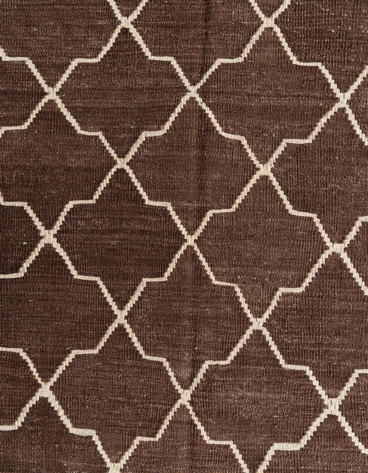 Detail image of  9' x 11' 2  Hand Woven Kilim Modern Wool Rug