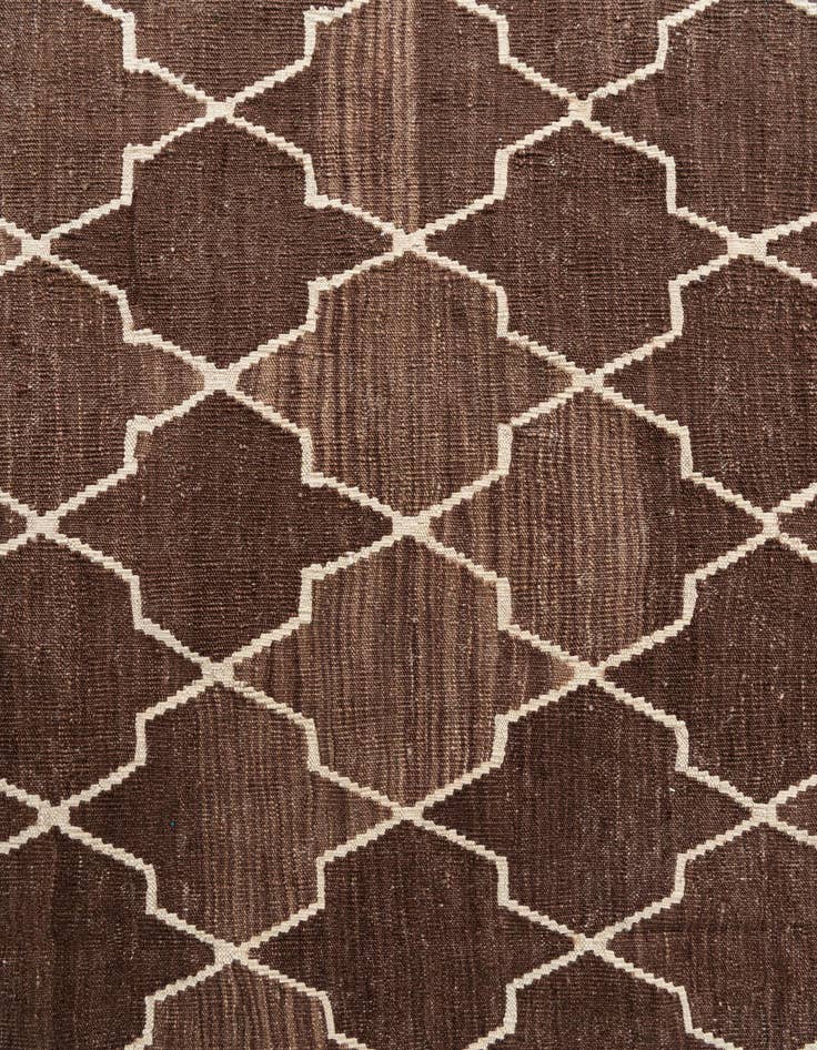 Detail image of  9' x 11' 2  Hand Woven Kilim Modern Wool Rug