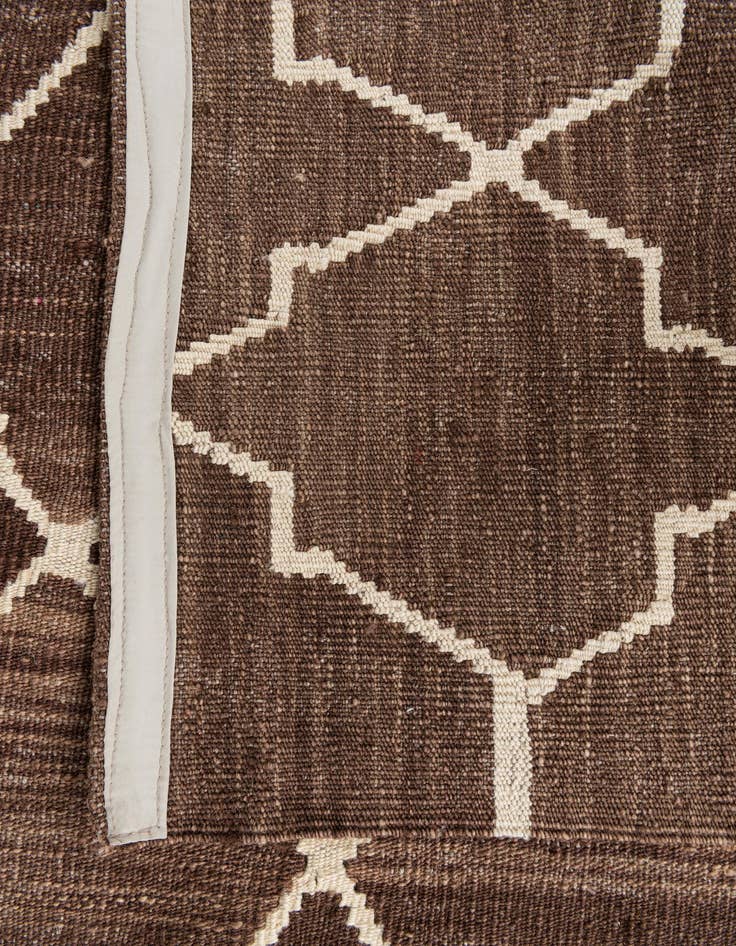 Detail image of  9' x 11' 2  Hand Woven Kilim Modern Wool Rug