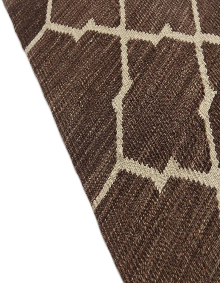 Detail image of  10' 7 x 12' 8  Hand Woven Kilim Modern Wool Rug
