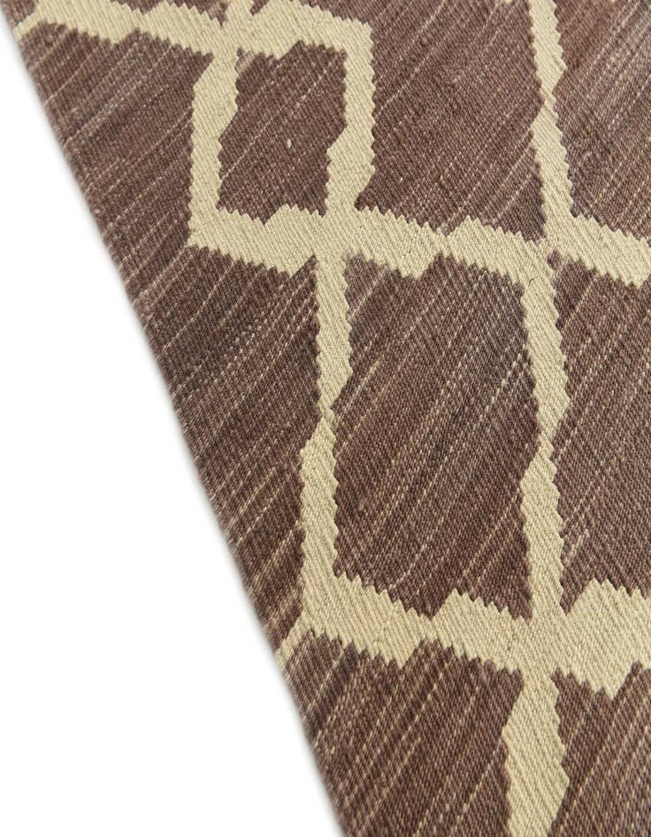 Detail image of  6' x 7' 10  Hand Woven Kilim Modern Wool Rug
