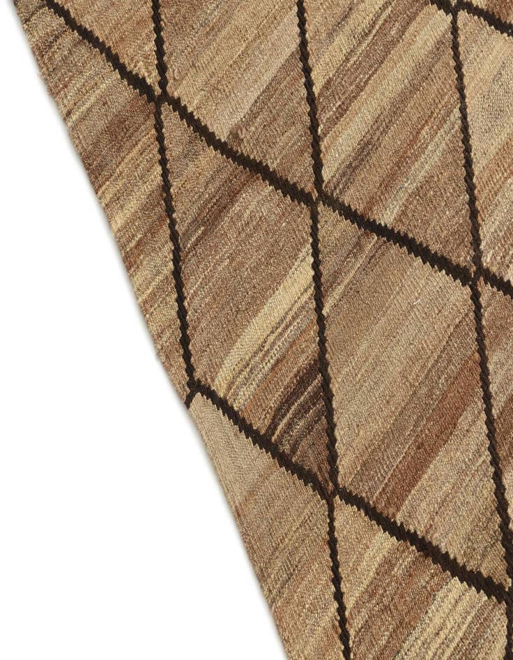 Detail image of  5' 2 x 7' 2  Hand Woven Kilim Modern Wool Rug