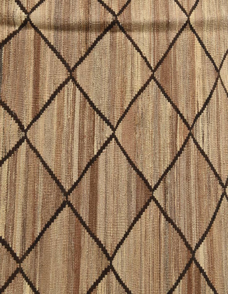 Detail image of  5' 2 x 7' 2  Hand Woven Kilim Modern Wool Rug