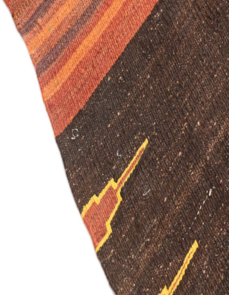 Detail image of  3' x 5' 7  Hand Woven Kilim Modern Wool Rug