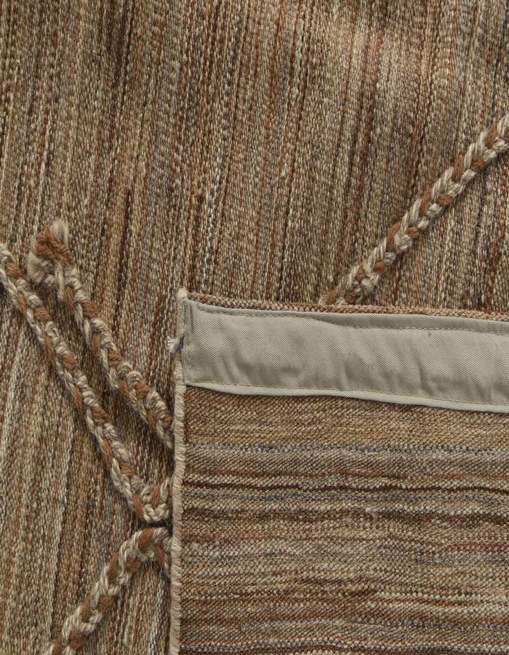 Detail image of  7' 10 x 10' 7  Hand Woven Kilim Modern Wool Rug