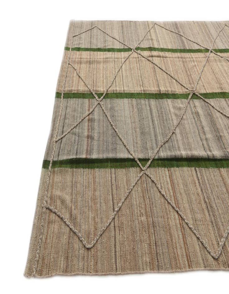 Detail image of  8' 3 x 11'  Hand Woven Kilim Modern Wool Rug