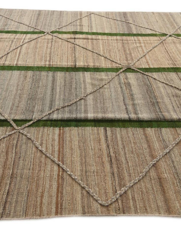 Detail image of  8' 3 x 11'  Hand Woven Kilim Modern Wool Rug