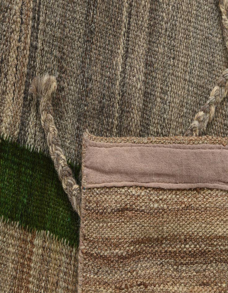Detail image of  8' 3 x 11'  Hand Woven Kilim Modern Wool Rug