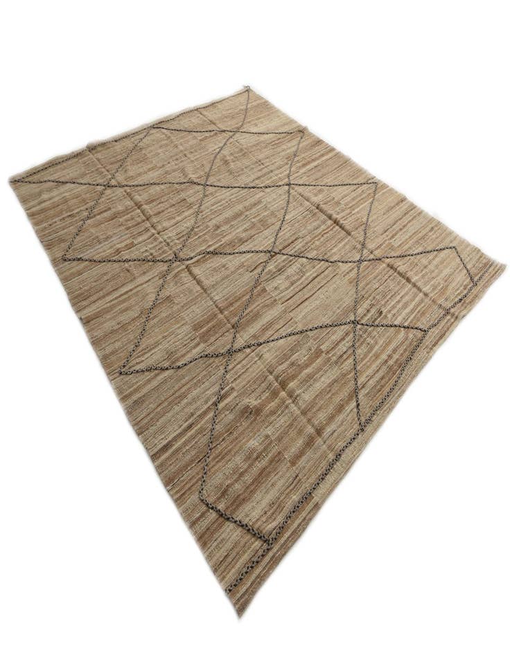 Detail image of  8' 6 x 9' 5  Hand Woven Kilim Modern Wool Rug