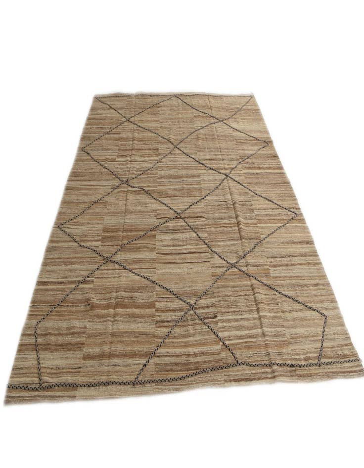 Detail image of  8' 6 x 9' 5  Hand Woven Kilim Modern Wool Rug