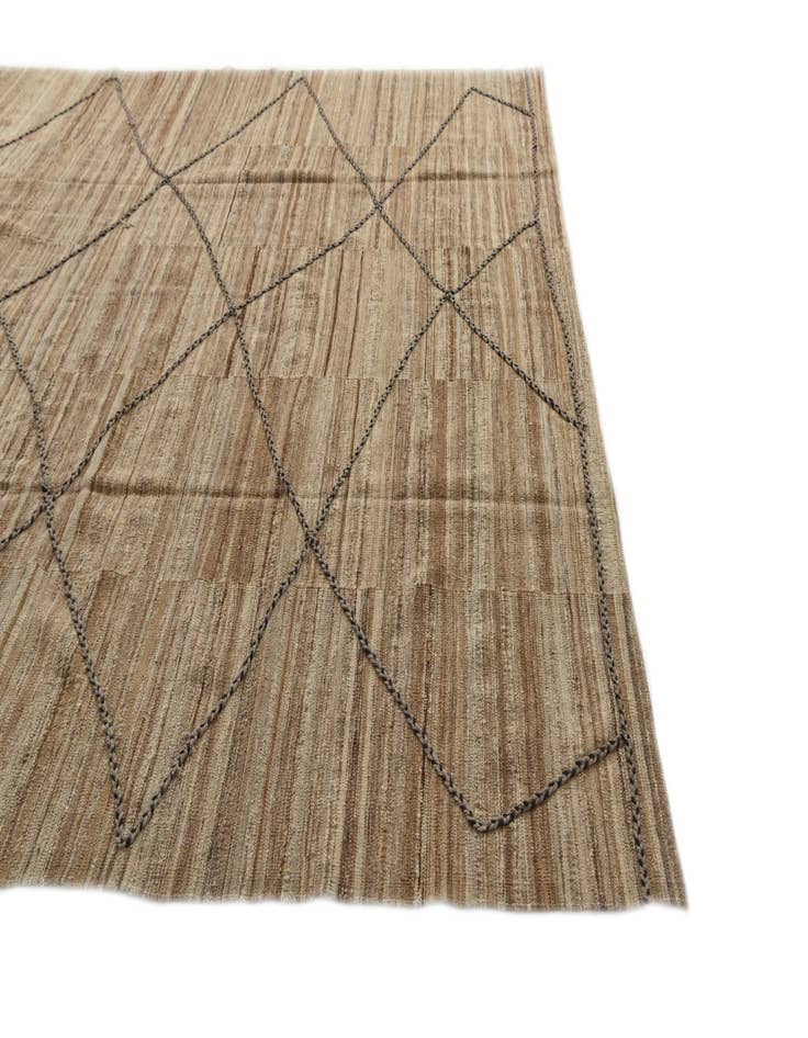 Detail image of  8' 6 x 9' 5  Hand Woven Kilim Modern Wool Rug