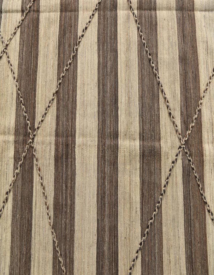 Detail image of  7' 8 x 10' 8  Hand Woven Kilim Modern Wool Rug