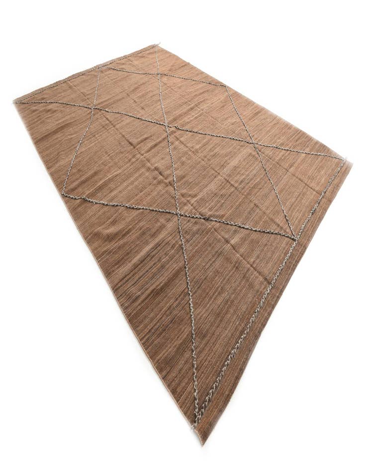 Detail image of  9' 5 x 13' 1  Hand Woven Kilim Modern Wool Rug