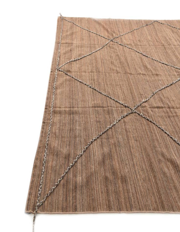 Detail image of  9' 5 x 13' 1  Hand Woven Kilim Modern Wool Rug
