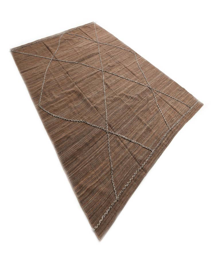 Detail image of  8' 3 x 11'  Hand Woven Kilim Modern Wool Rug