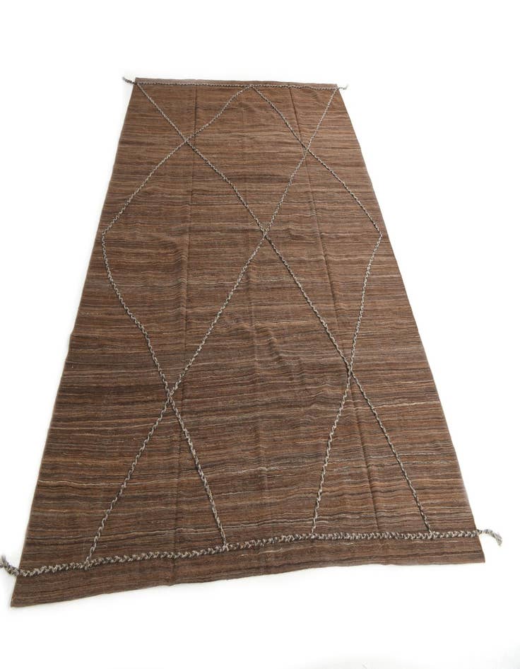 Detail image of  8' 3 x 11'  Hand Woven Kilim Modern Wool Rug