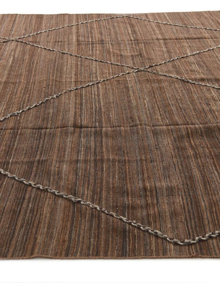 Detail image of  8' 3 x 11'  Hand Woven Kilim Modern Wool Rug