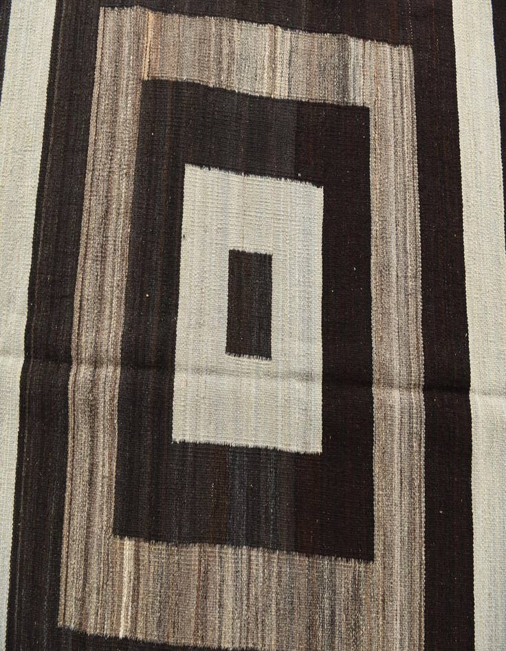 Detail image of  7' x 9' 9  Hand Woven Kilim Modern Wool Rug
