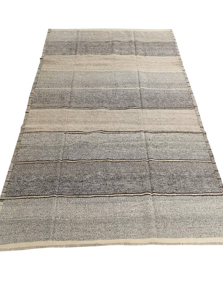 Detail image of  8' 9 x 9' 7  Hand Woven Kilim Modern Wool Rug