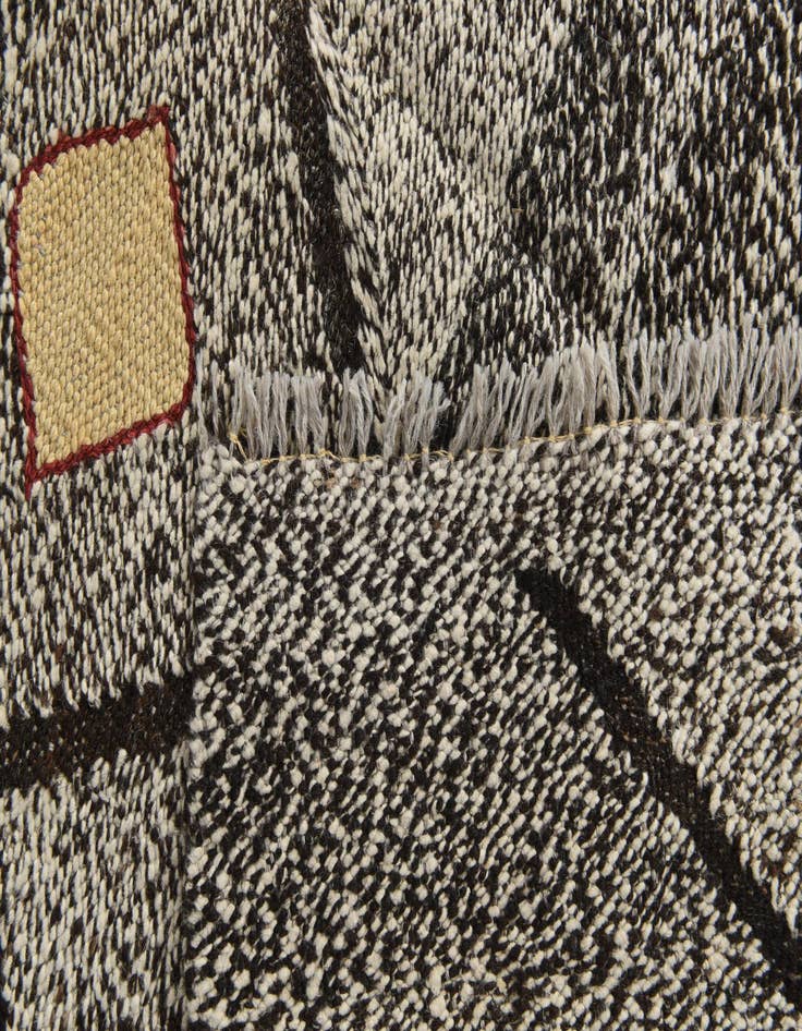 Detail image of  7' 4 x 9' 7  Hand Woven Kilim Modern Wool Rug