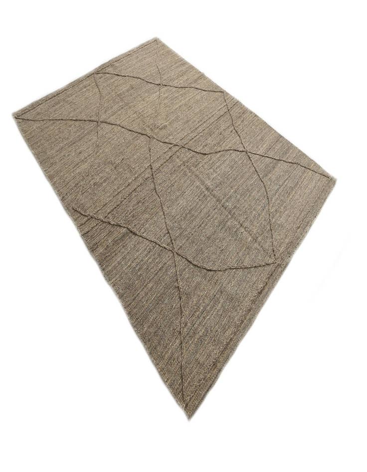 Detail image of  6' 4 x 8' 3  Hand Woven Kilim Modern Wool Rug