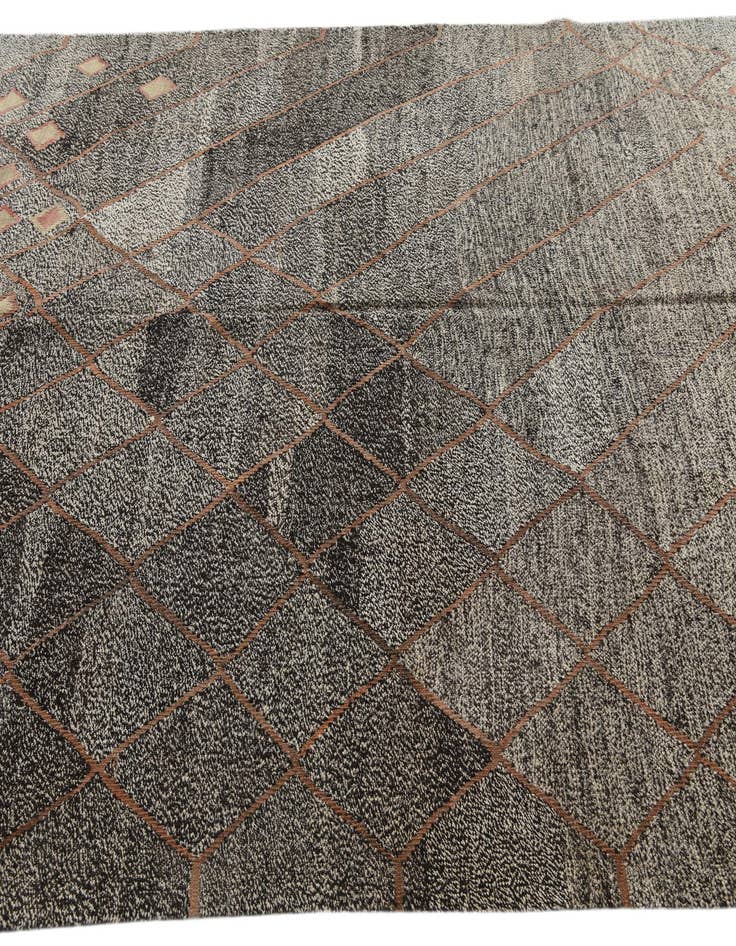 Detail image of  7' 3 x 9' 1  Hand Woven Kilim Modern Wool Rug