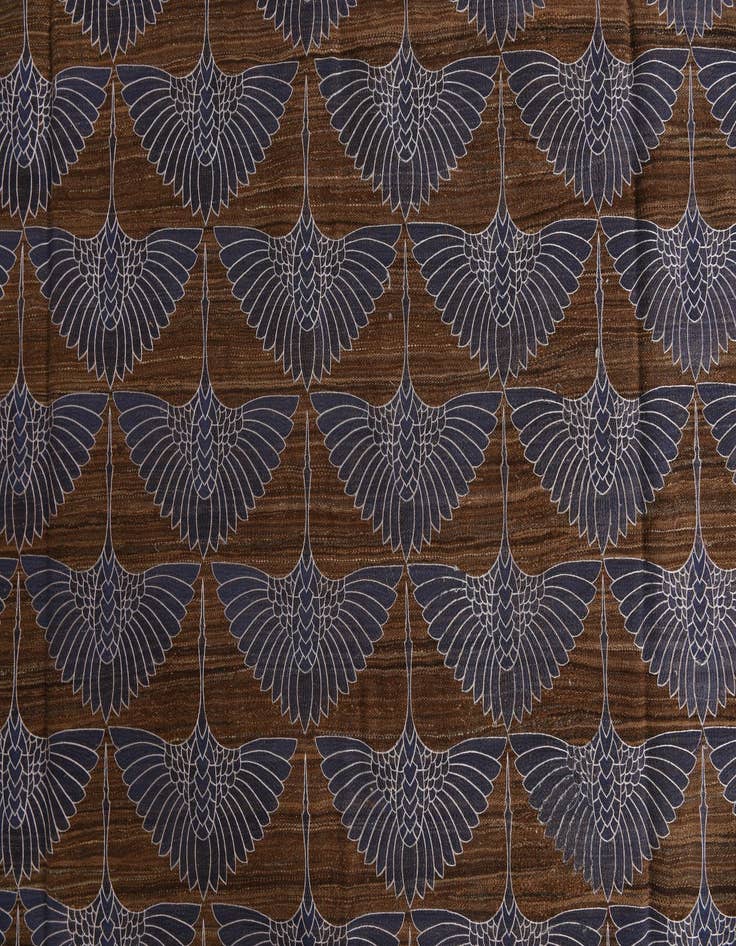 Detail image of  7' 2 x 10' 3  Hand Woven Kilim Modern Wool Rug