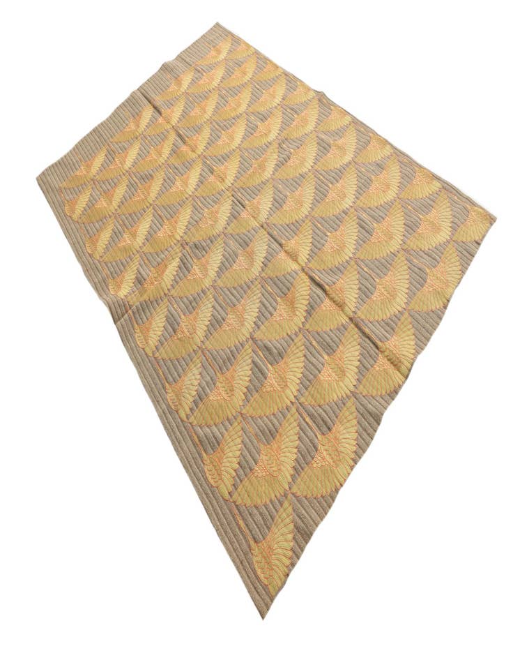 Detail image of  5' 4 x 8'  Hand Woven Kilim Modern Wool Rug