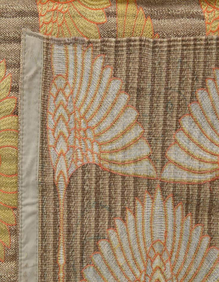 Detail image of  5' 4 x 8'  Hand Woven Kilim Modern Wool Rug