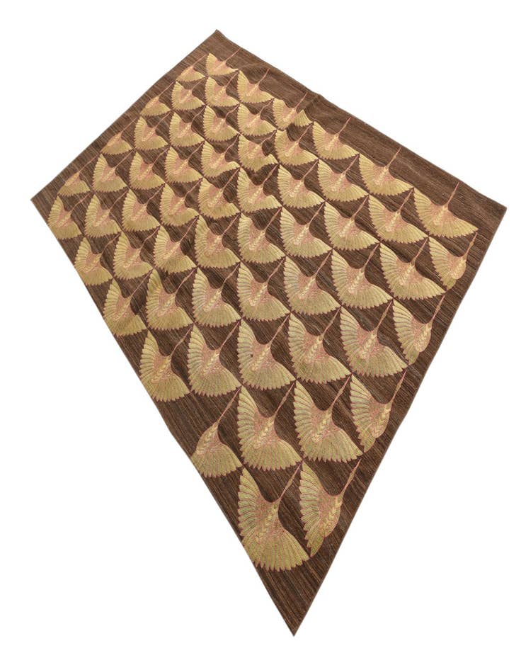 Detail image of  5' 4 x 7' 10  Hand Woven Kilim Modern Wool Rug