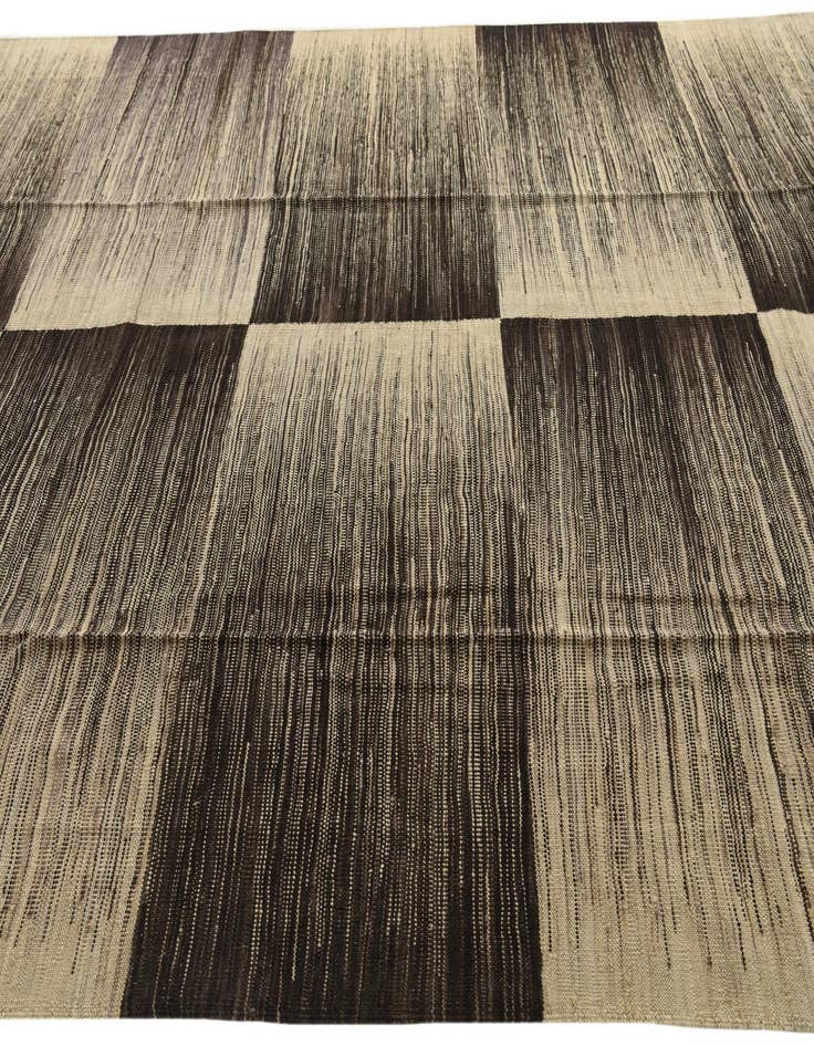 Detail image of  8' 2 x 9' 7  Hand Woven Kilim Modern Wool Rug