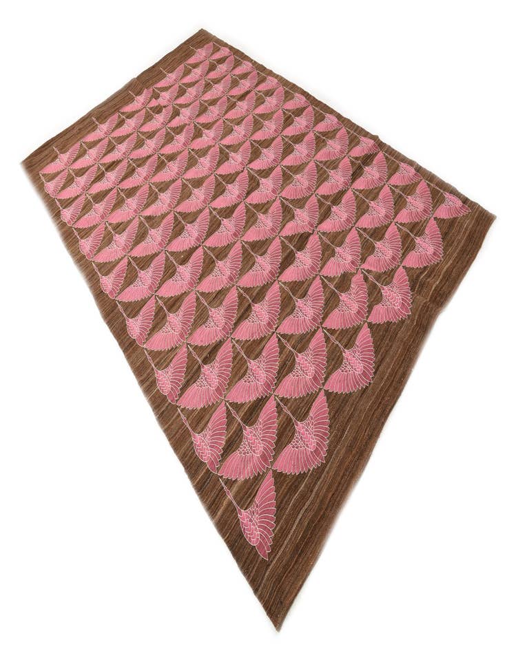 Detail image of  6' 5 x 9' 9  Hand Woven Kilim Modern Wool Rug