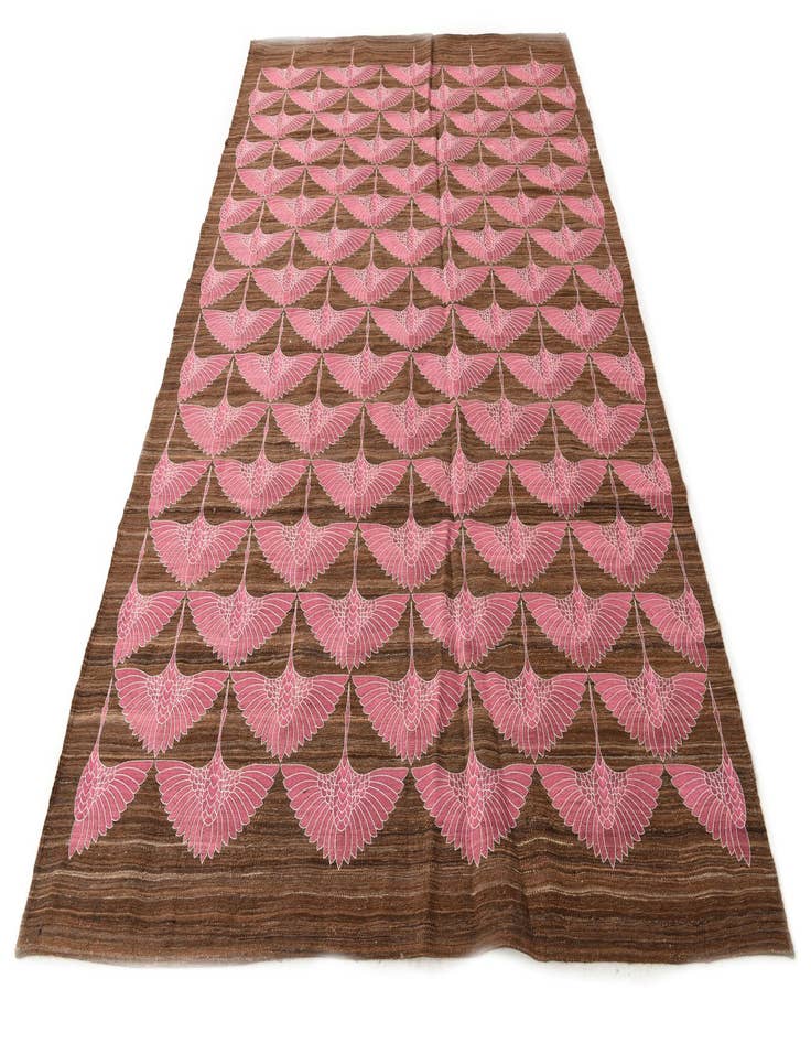 Detail image of  6' 5 x 9' 9  Hand Woven Kilim Modern Wool Rug