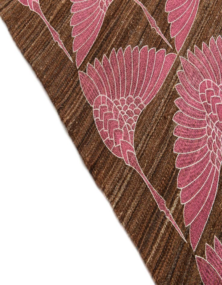 Detail image of  6' 5 x 9' 9  Hand Woven Kilim Modern Wool Rug