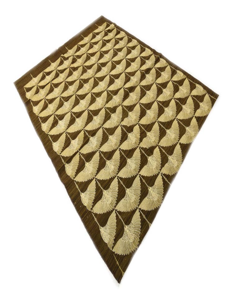 Detail image of  6' 7 x 8' 6  Hand Woven Kilim Modern Wool Rug