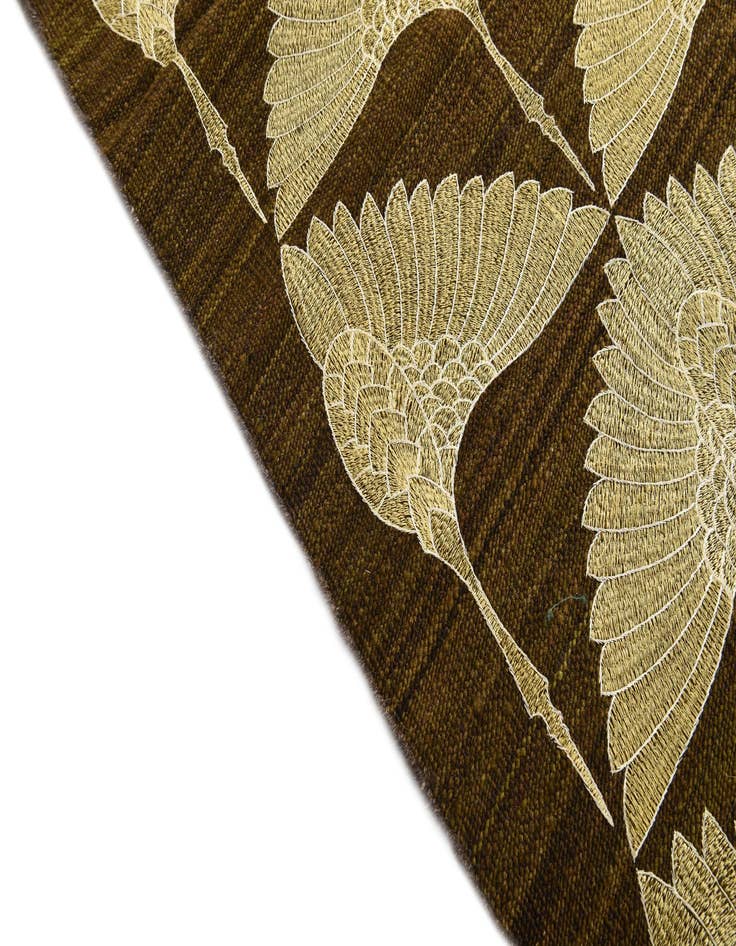 Detail image of  6' 7 x 8' 6  Hand Woven Kilim Modern Wool Rug