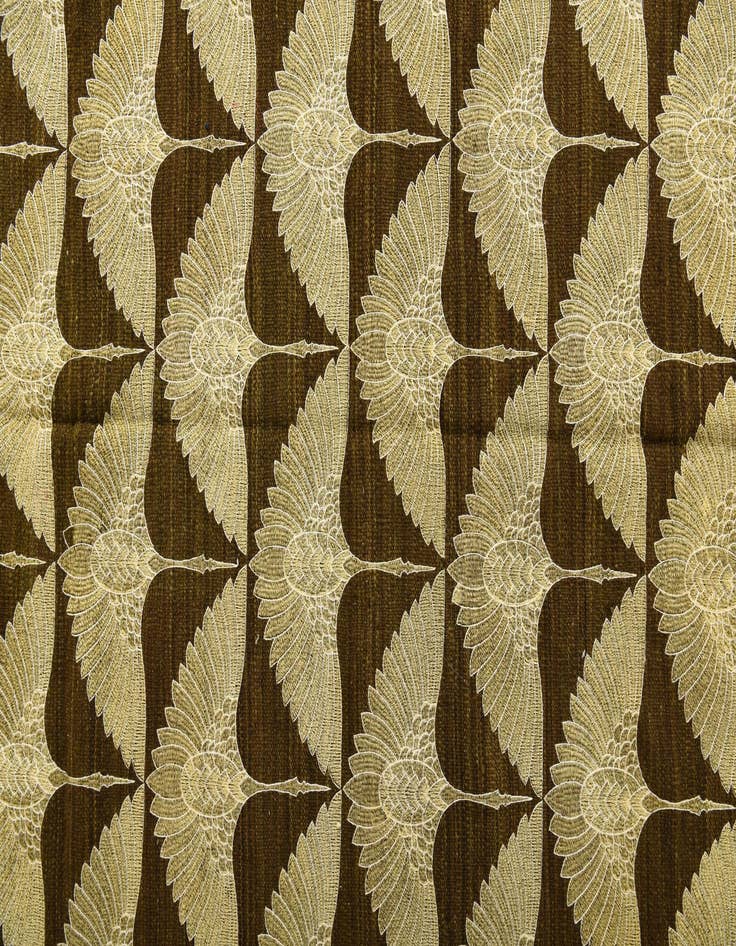 Detail image of  6' 7 x 8' 6  Hand Woven Kilim Modern Wool Rug