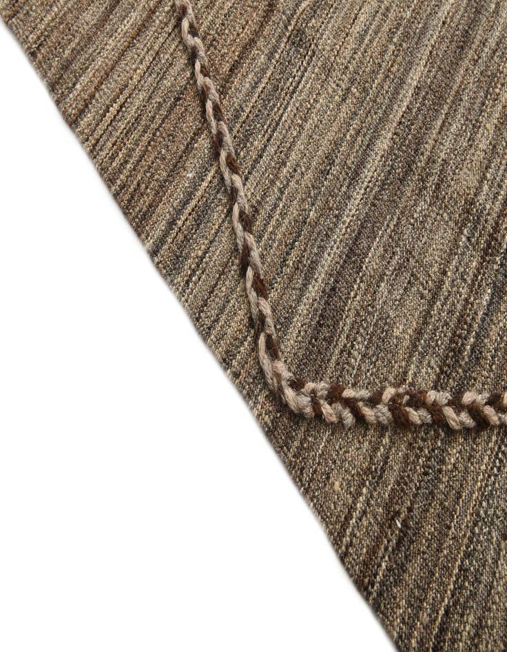 Detail image of  7' x 10'  Hand Woven Kilim Modern Wool Rug