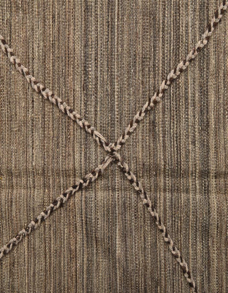 Detail image of  7' x 10'  Hand Woven Kilim Modern Wool Rug