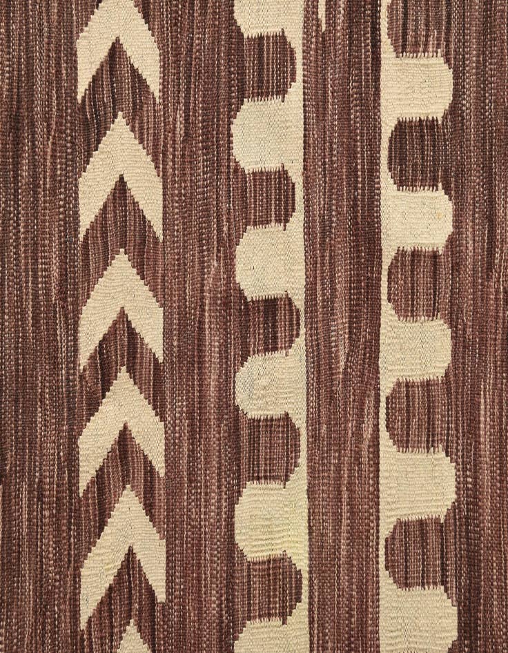Detail image of  5' 9 x 7' 4  Hand Woven Kilim Modern Wool Rug