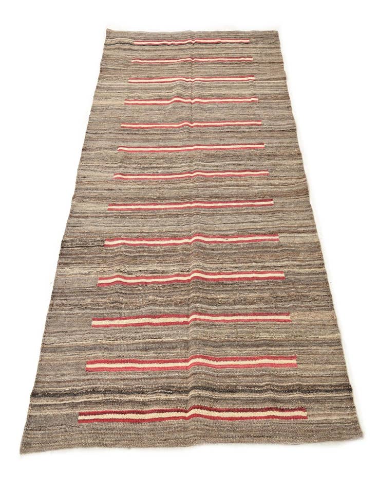 Detail image of  4' 2 x 5' 10  Hand Woven Kilim Modern Wool Rug