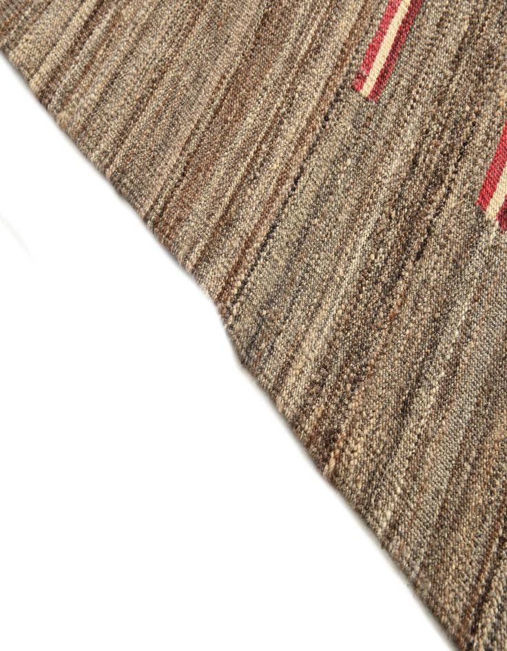 Detail image of  4' 2 x 5' 10  Hand Woven Kilim Modern Wool Rug