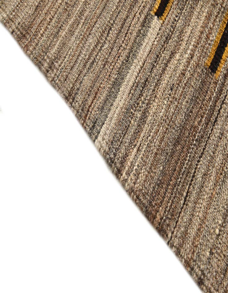 Detail image of  4' 2 x 5' 10  Hand Woven Kilim Modern Wool Rug