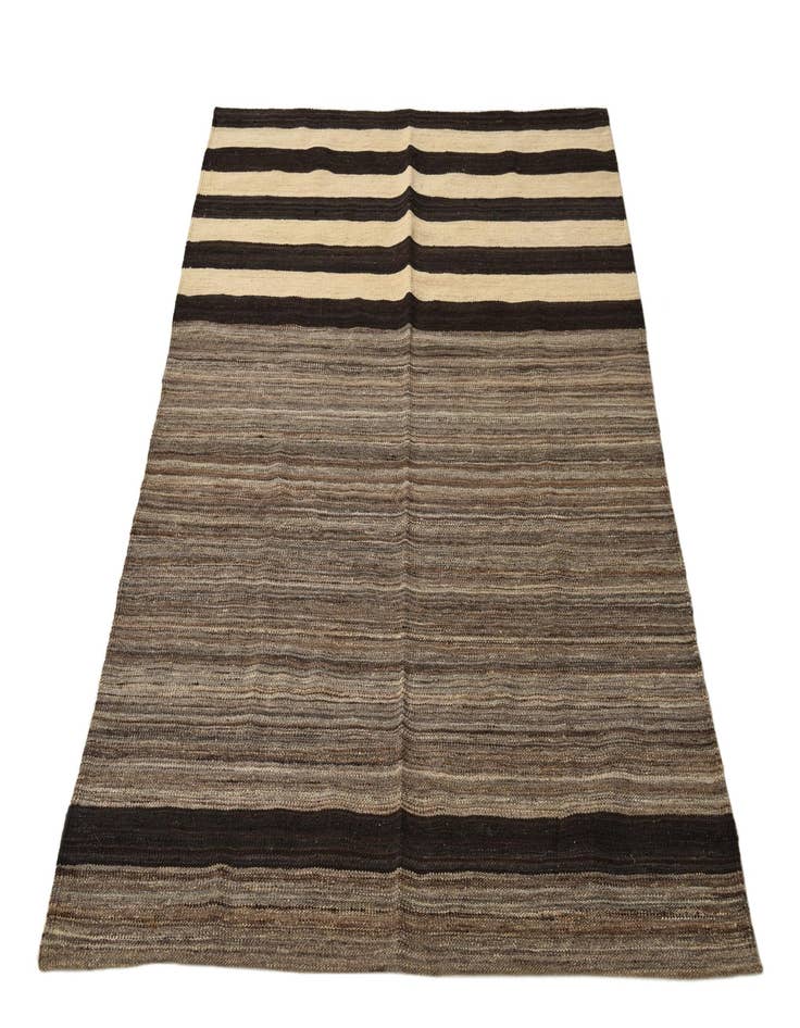 Detail image of  4' 1 x 5' 10  Hand Woven Kilim Modern Wool Rug