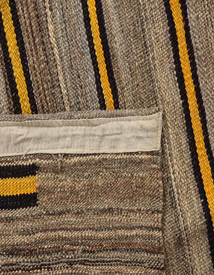 Detail image of  4' 2 x 5' 10  Hand Woven Kilim Modern Wool Rug