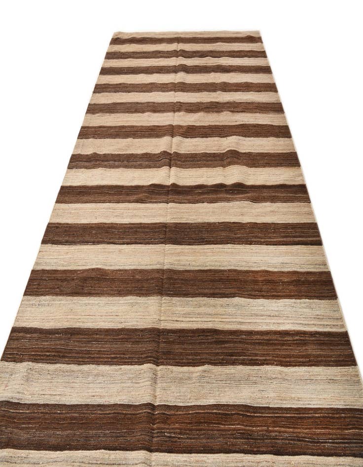 Detail image of  6' 9 x 11' 11  Hand Woven Kilim Modern Wool Rug