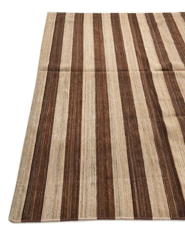 Detail image of  6' 9 x 11' 11  Hand Woven Kilim Modern Wool Rug