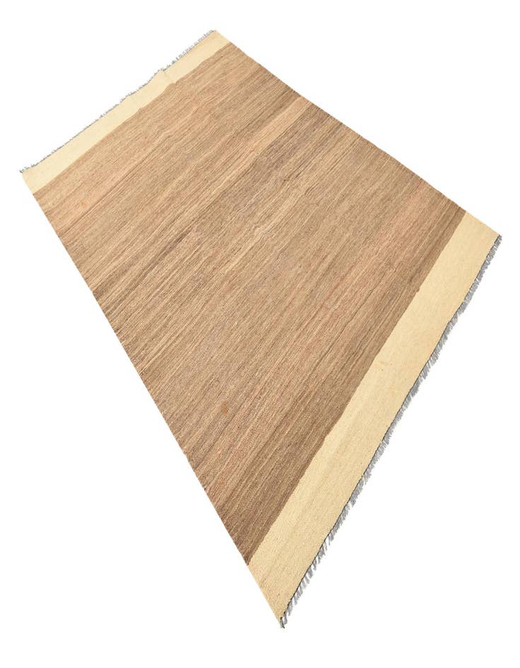 Detail image of  5' 4 x 7'  Hand Woven Kilim Modern Wool Rug